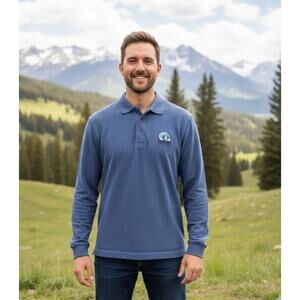 Vintage 80s 90s Aspen Highlands Colorado Mountain Skiing Polo Size Medium EUC